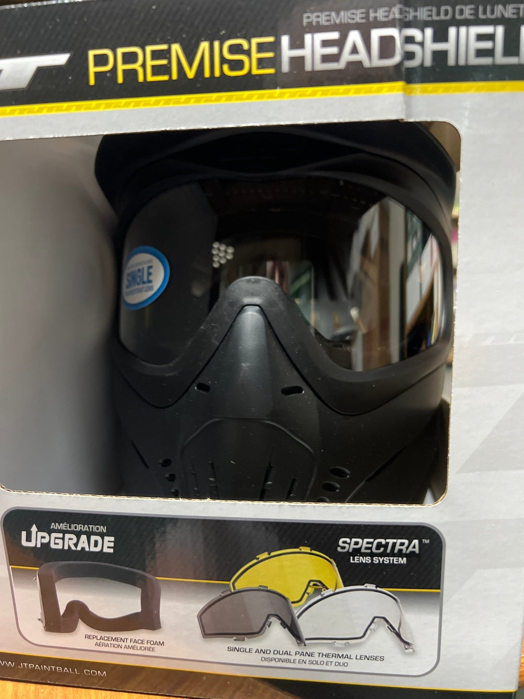 JT Premise Goggles with Headshield - New But Slightly Damaged Retail Packaging - TippmannParts
