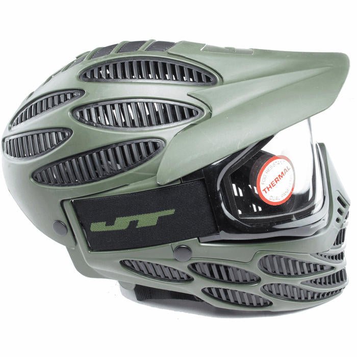 JT Spectra Flex 8 Goggles with Head Shield and Thermal Lens - Olive and Black - TippmannParts