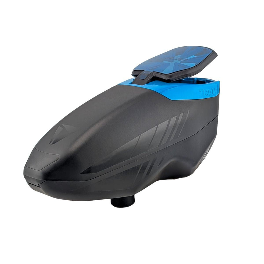 JT Triad Paintball Loader - Black with Blue - TippmannParts