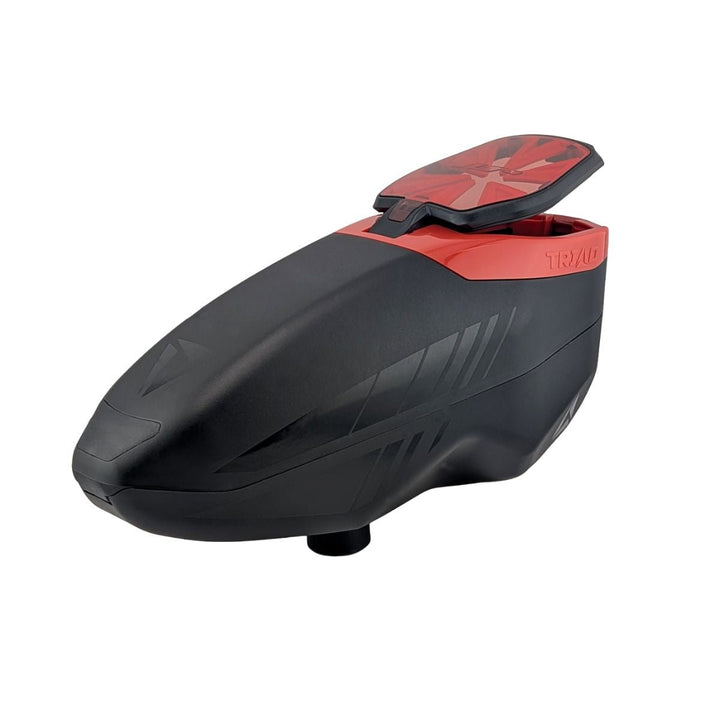 JT Triad Paintball Loader - Black with Red - TippmannParts