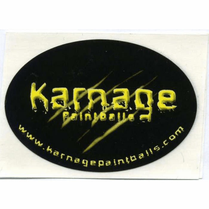 Karnage Oval Sticker - TippmannParts
