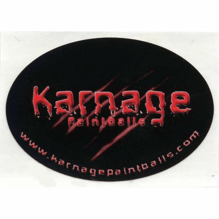 Karnage Oval Sticker - TippmannParts