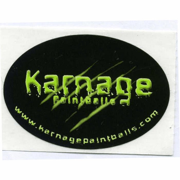 Karnage Oval Sticker - TippmannParts