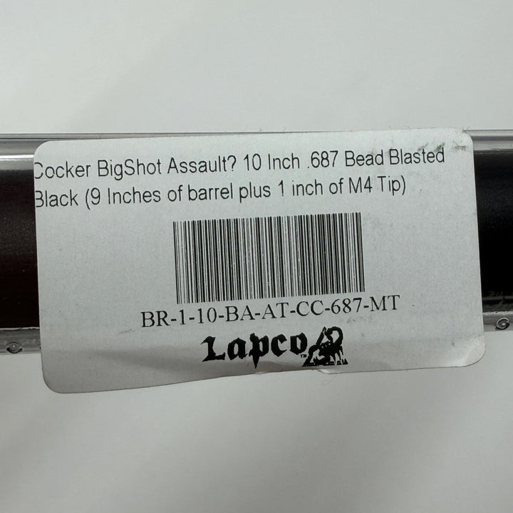 Lapco Big Shot Assault Barrel with M4 Muzzle Tip with Cocker Threads - TippmannParts