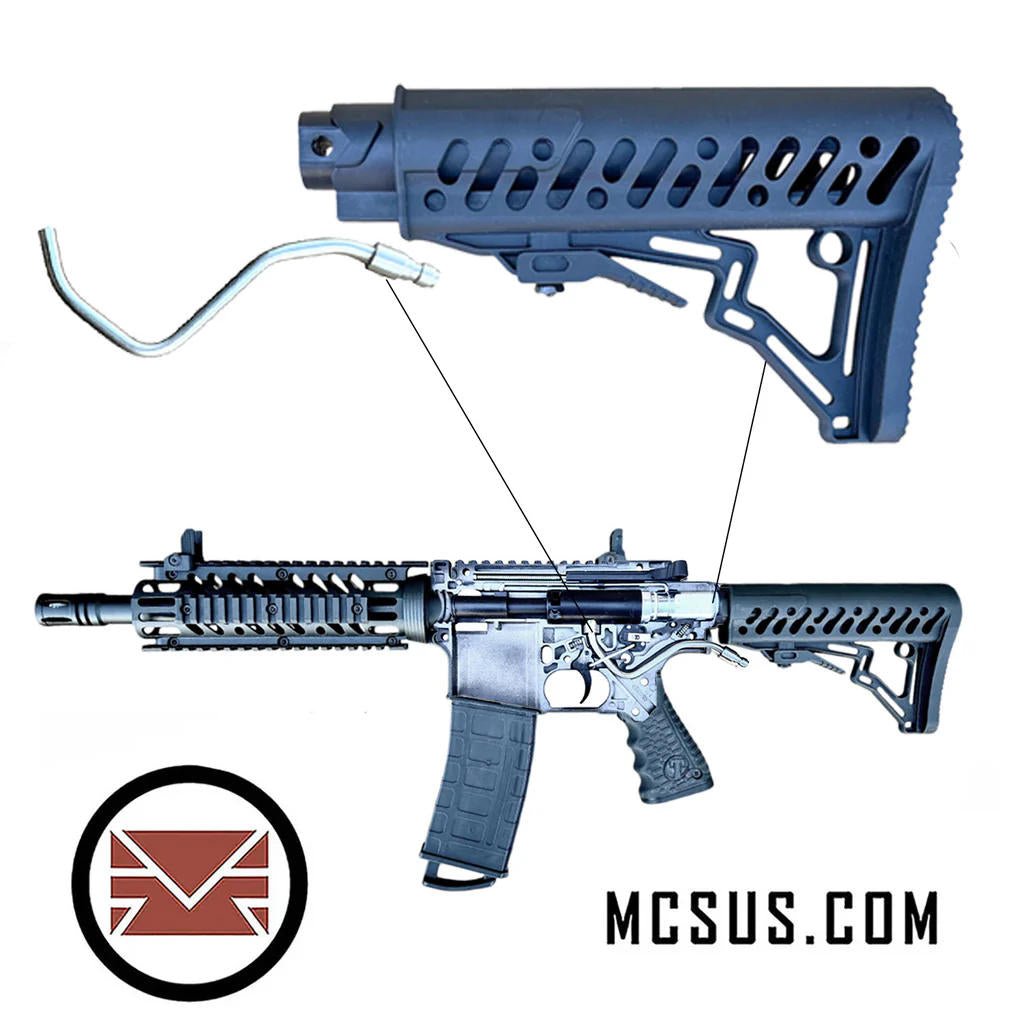 Modern Combat Sports (MCS) TMC Remote Line Adapter Air Pipe and Buttstock Kit v2 - TippmannParts