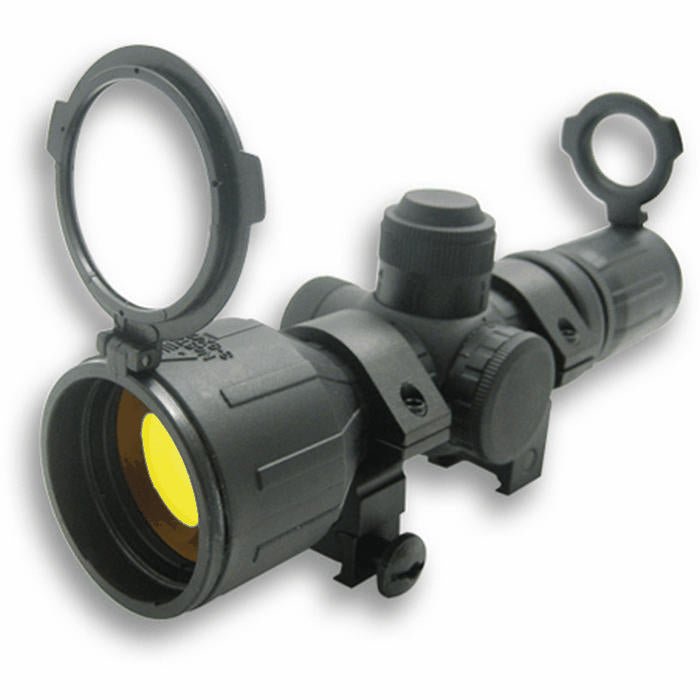 NcSTAR 3-9x42 Compact Rubber Armored Scope with Red and Green Illuminated Reticles - TippmannParts