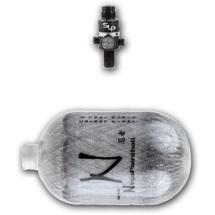Ninja Grey Ghost Fiber Wrapped Aluminum 4500psi HPA Tank - DGO - TippmannParts