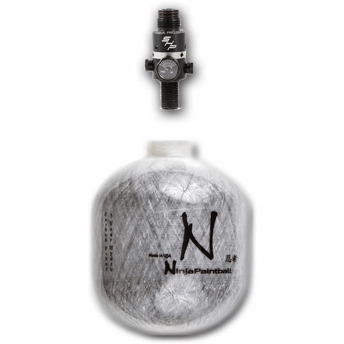 Ninja Grey Ghost Fiber Wrapped Aluminum 4500psi HPA Tank - DGO - TippmannParts