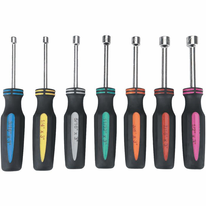 Pittsburgh 7 Piece Pro SAE Nut Driver Set - TippmannParts