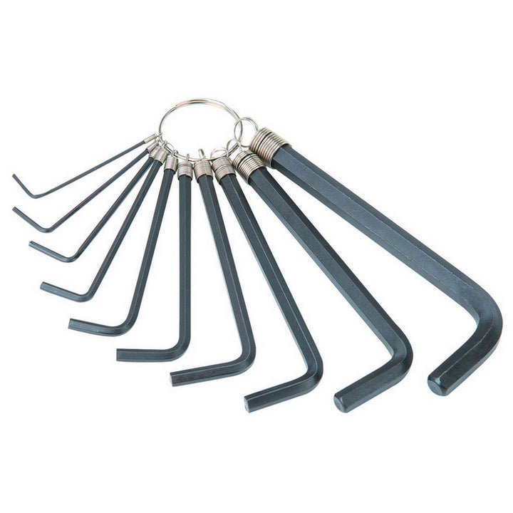 Pittsburgh Inch Allen Hex Key Ring - 10 Piece Set - TippmannParts