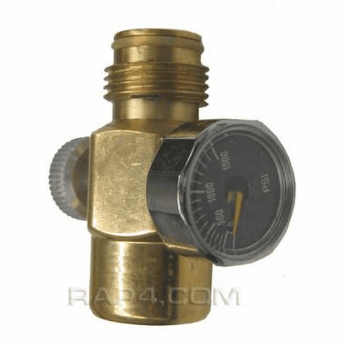 Real Action Paintball (RAP4) AG1 On/Off Adapter with Gauge - TippmannParts