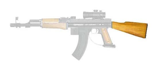 Real Action Paintball (RAP4) AK 47 Wooden Stock 98 CustomBlizzard - TippmannParts