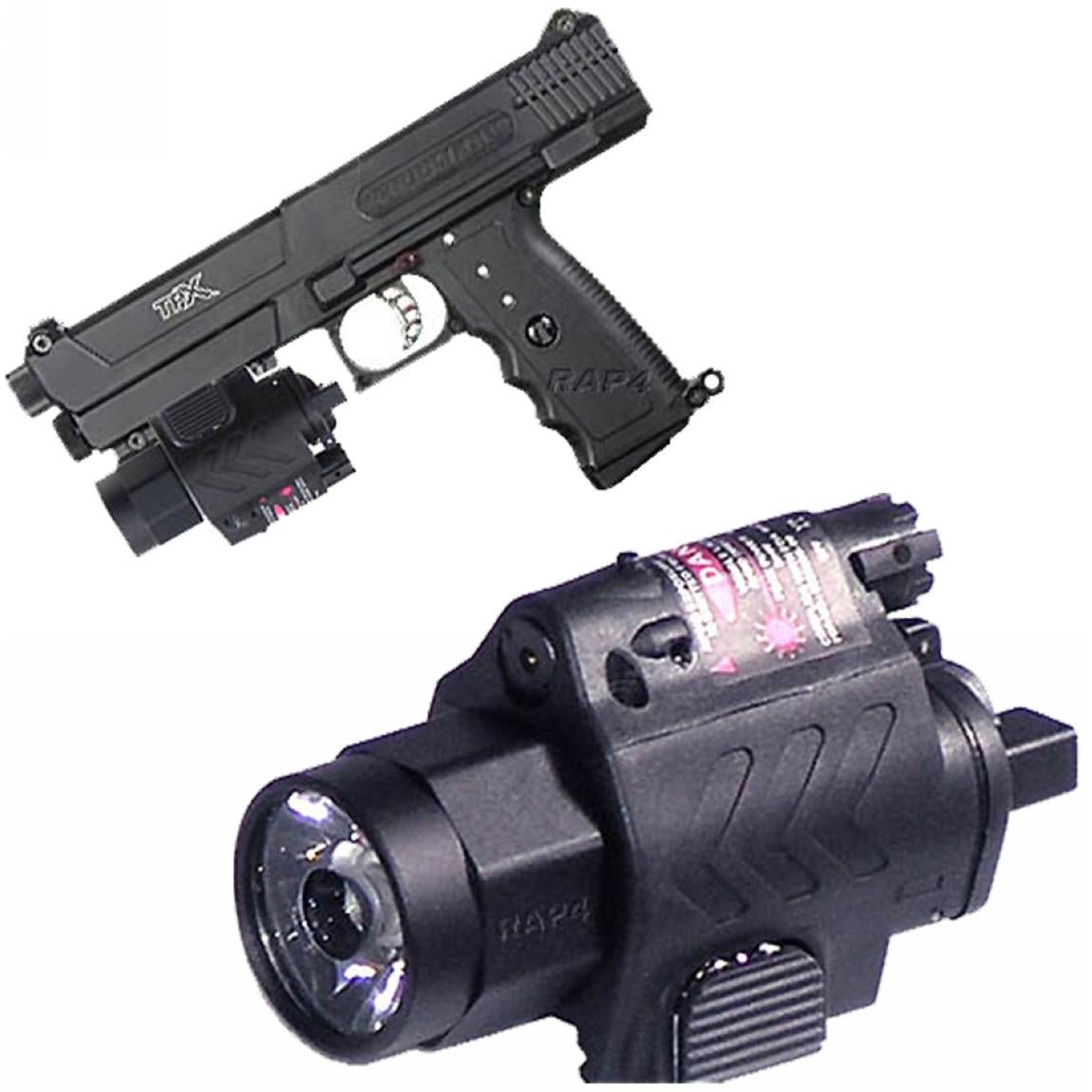 Real Action Paintball (RAP4) Quick Disconnect Flashlight with Laser ...