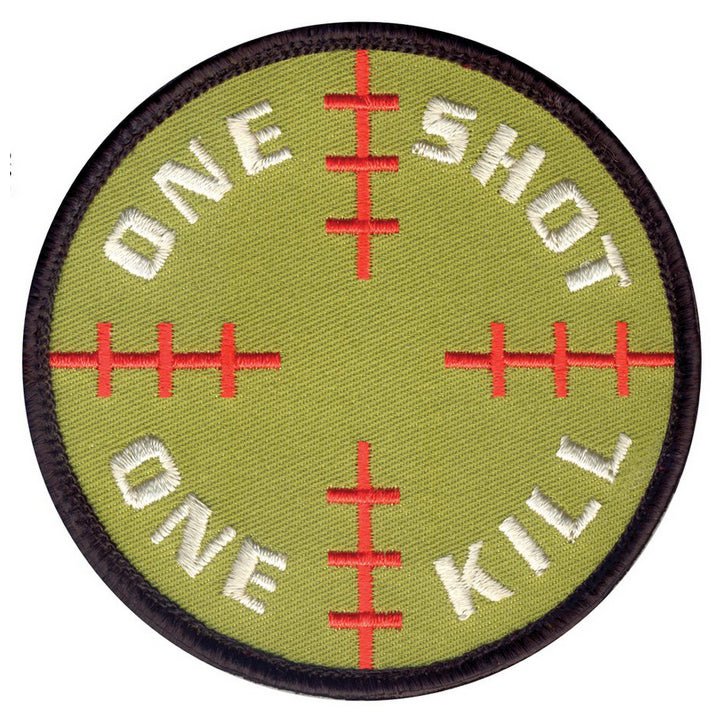 Rothco One Shot One Kill Round Morale Patch - TippmannParts