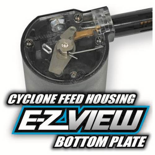 TechT Paintball Products E-Z View Cyclone Feed Cover - Clear - TippmannParts