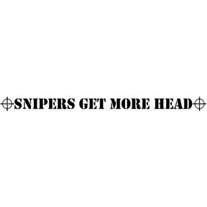 TechT Paintball Products Gun Tag - 'Snipers Get More Head' - TippmannParts