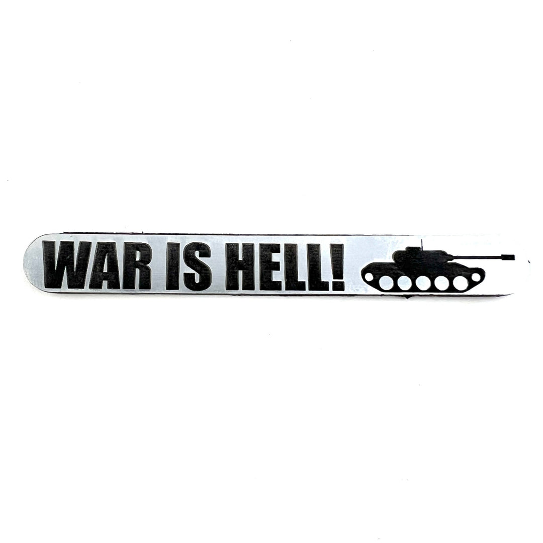 TechT Paintball Products Gun Tag - 'War is Hell' - TippmannParts