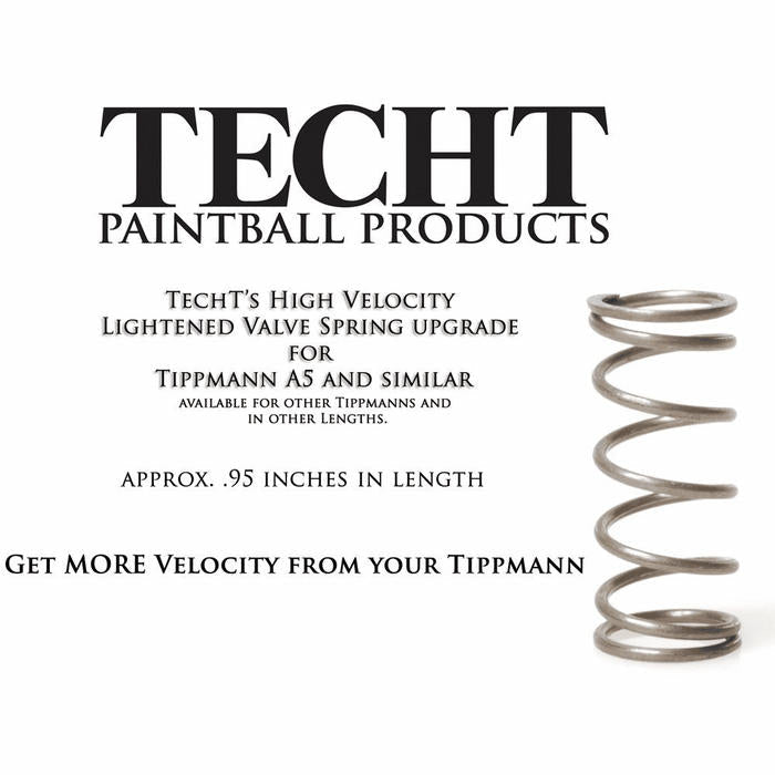 TechT Paintball Products High Velocity Lightened Valve Spring - TippmannParts