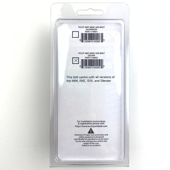 TechT Paintball Products MRT Delrin Bolt [Mini,Axe] - TippmannParts