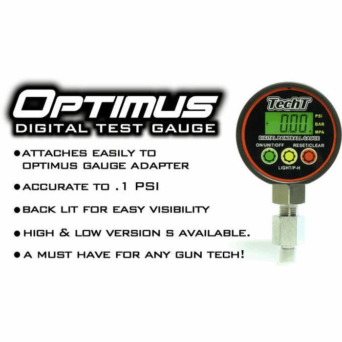 TechT Paintball Products Optimus Digital Testing Gauge - TippmannParts