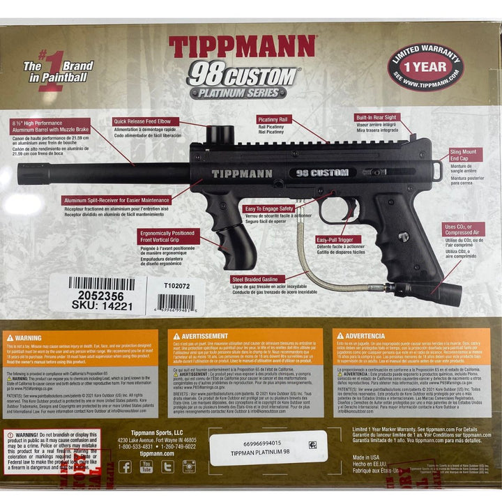 Tippmann 98 Custom Paintball Gun - Platinum Series Ultra Basic - TippmannParts