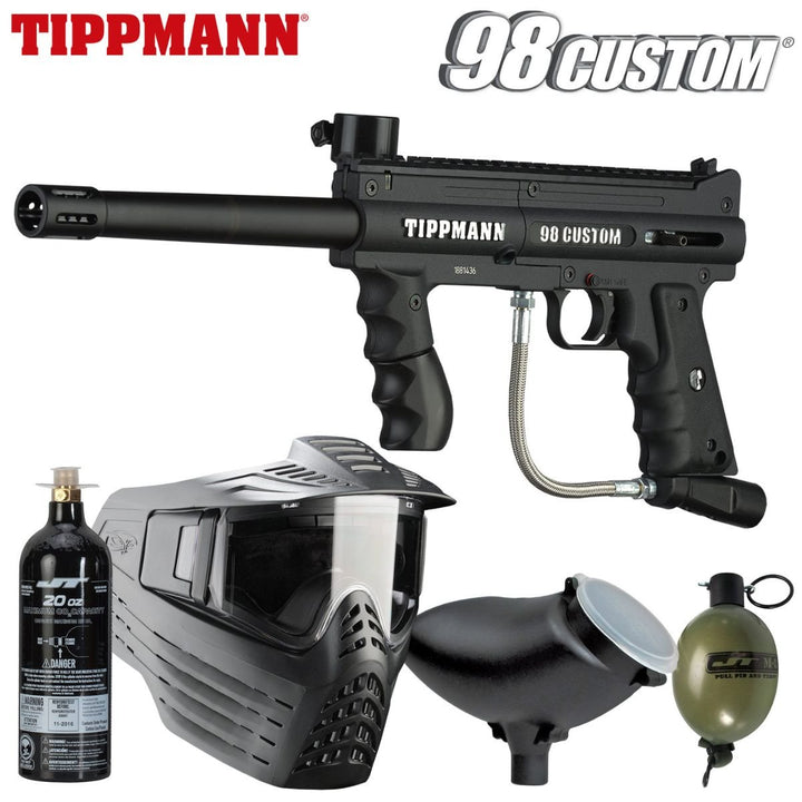 Tippmann 98 Custom Platinum Series Power Pack with 20oz Tank and Sentry Goggles - TippmannParts