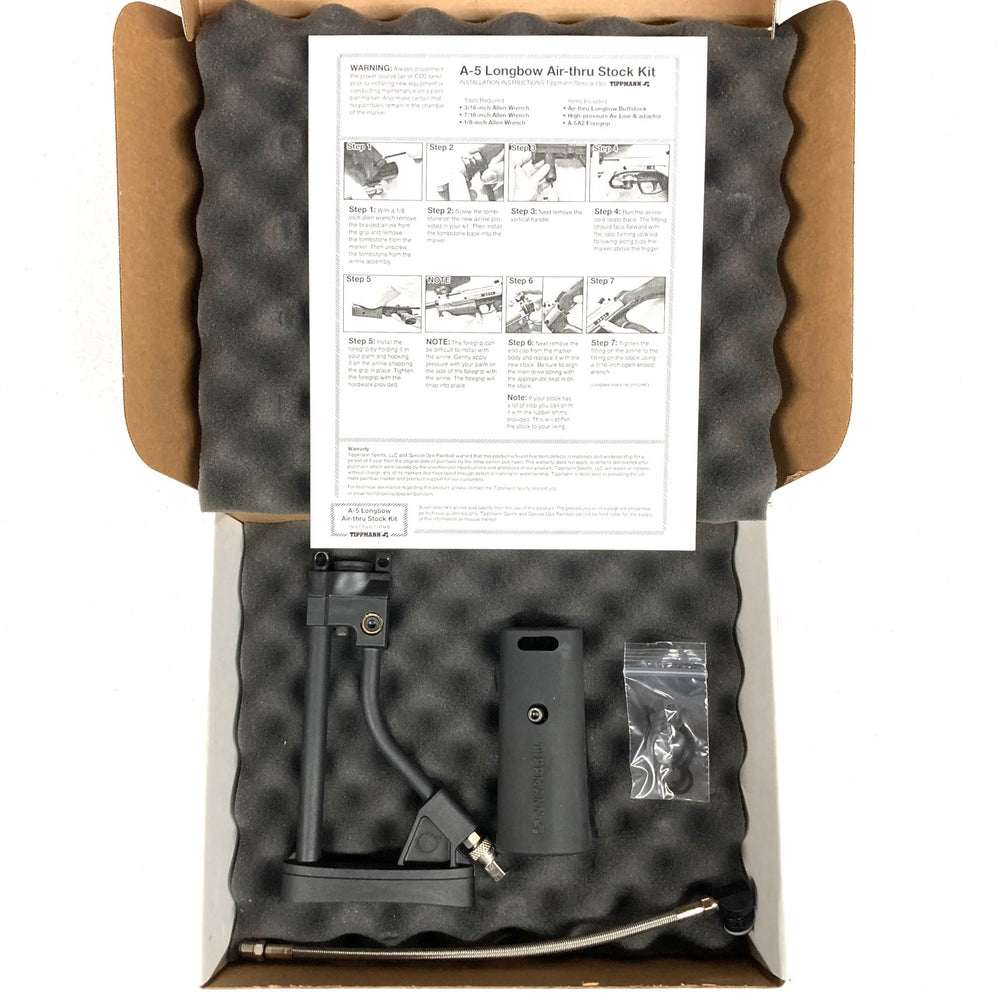 Tippmann A5 Longbow Air Thru Stock Kit - TippmannParts
