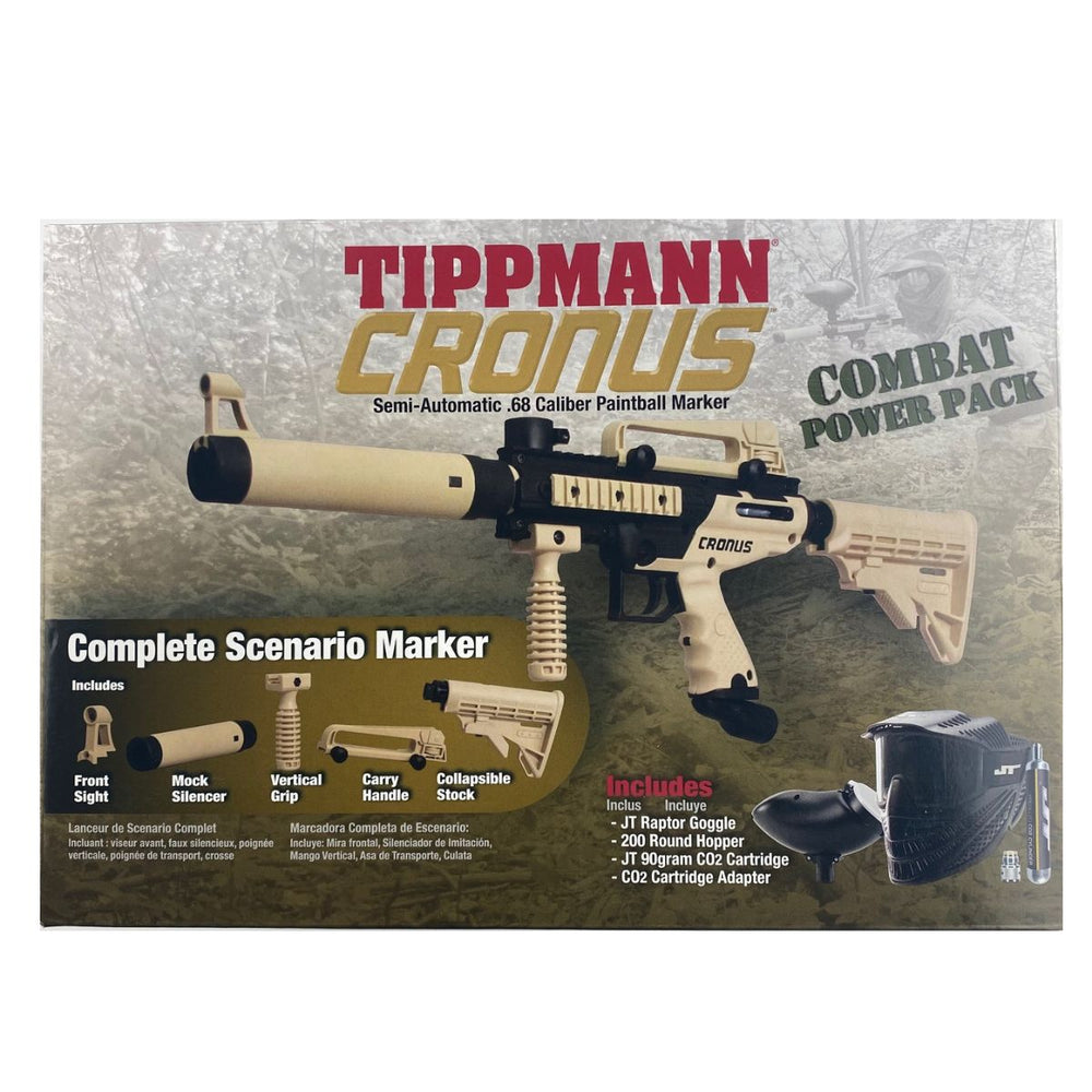 Tippmann Cronus Paintball Gun Tactical Combat Power Pack with Raptor Mask and a 90g Co2 - TippmannParts
