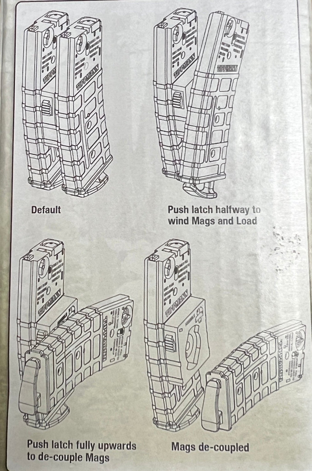 Tippmann Dual 68 Cal Magazines with Coupler (2 pack) - For TMC and Stormer Elite - TippmannParts