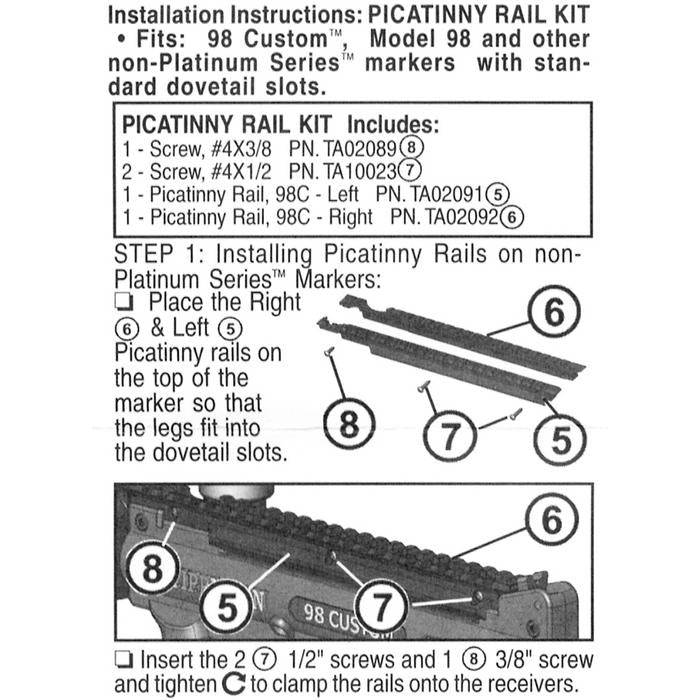 Tippmann Picatinny / Weaver Rail Kit [] - TippmannParts