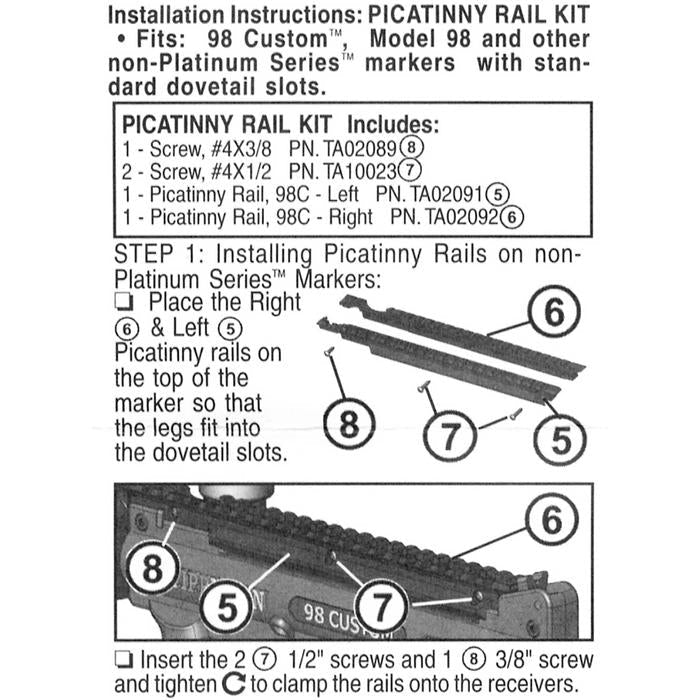 Tippmann Picatinny / Weaver Rail Kit [] - TippmannParts