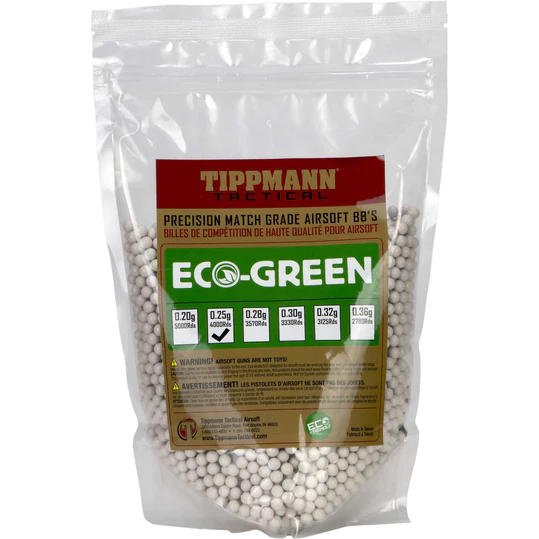 Tippmann Tactical Eco Green 6mm Airsoft BB's - TippmannParts