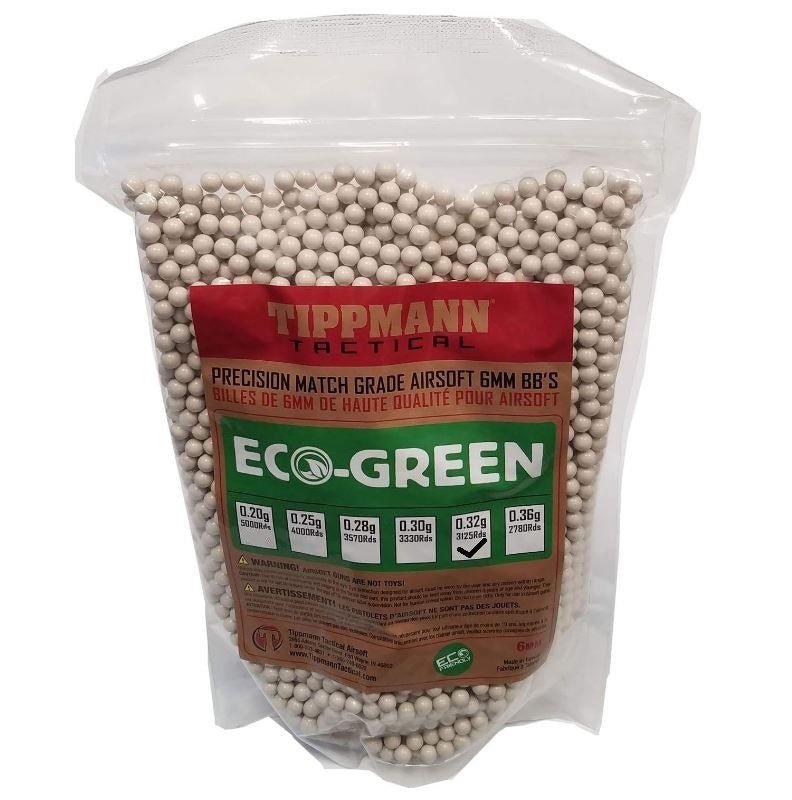 Tippmann Tactical Eco Green 6mm Airsoft BB's - TippmannParts