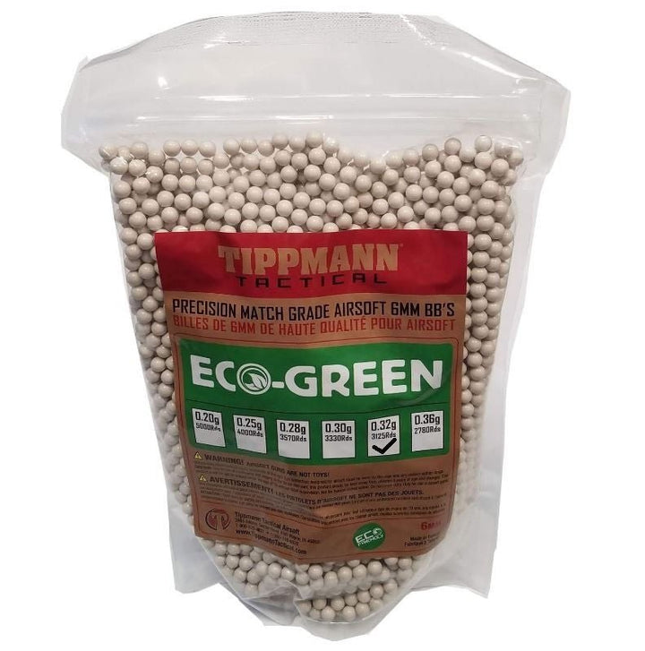 Tippmann Tactical Eco Green 6mm Airsoft BB's - TippmannParts
